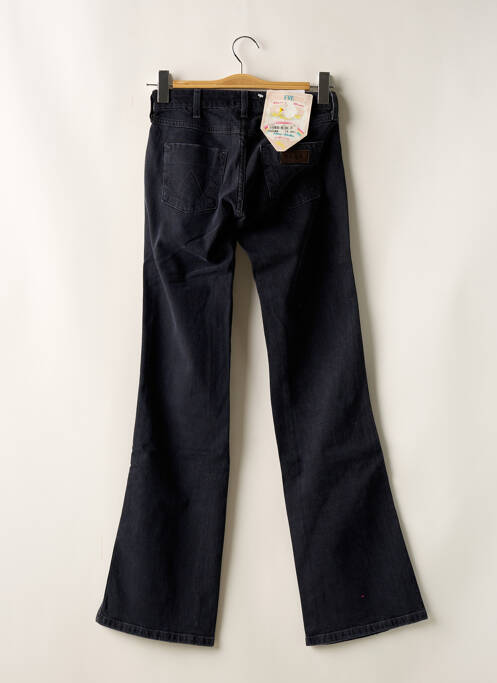 Jeans bootcut stretch taille basse noir WRANGLER femme