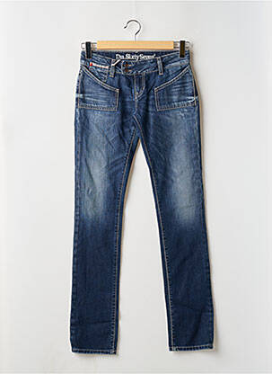 Jeans coupe slim tissage brut taille normale bleu SIXTY SEVEN femme
