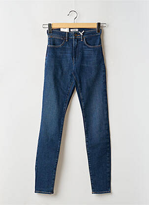 Jeans coupe slim tissage brut taille normale bleu WRANGLER femme