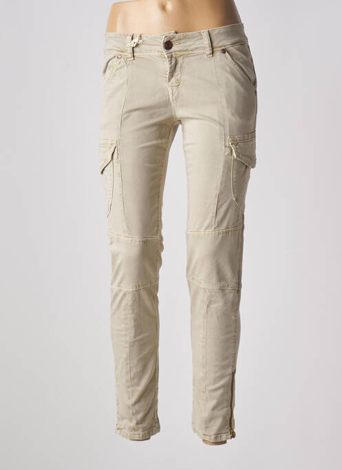 Pantalon cargo poches taille normale beige DN.SIXTY SEVEN femme