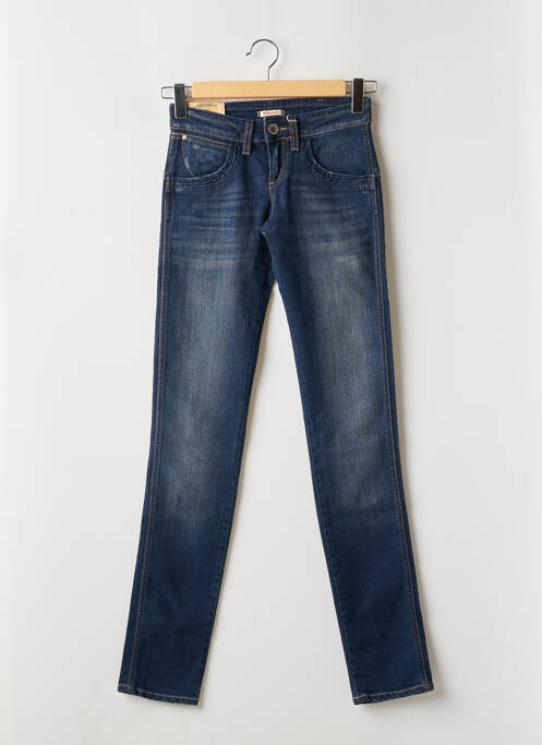 Jeans coupe slim tissage brut taille normale bleu WRANGLER femme