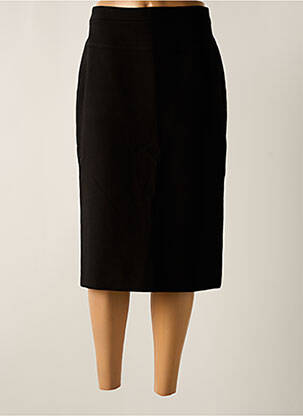 Jupe longue fermeture zippée au dos noir TRUSSARDI JEANS femme