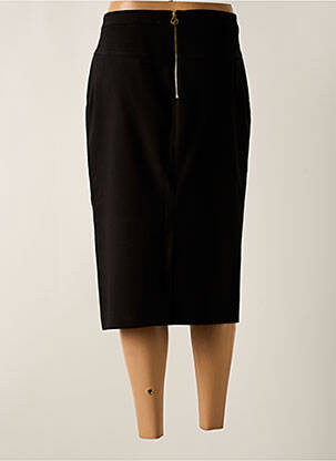 Jupe longue fermeture zippée au dos noir TRUSSARDI JEANS femme