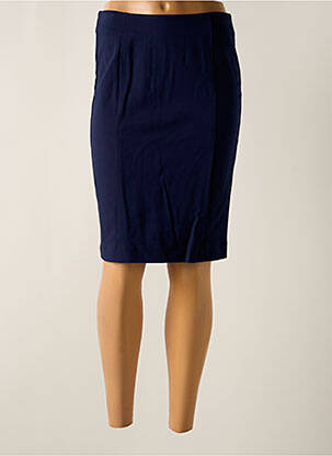 Jupe mi-longue coupe droite bleu TRUSSARDI JEANS femme
