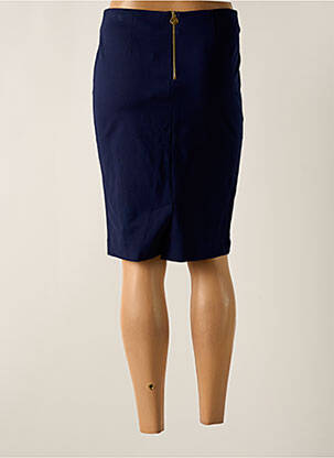 Jupe mi-longue coupe droite bleu TRUSSARDI JEANS femme