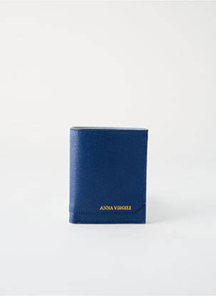 Portefeuille bleu ANNA VIRGILI pour femme