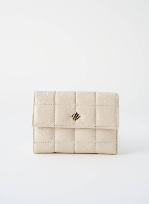 Portefeuille beige ANNA VIRGILI pour femme