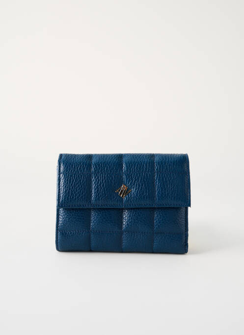 Portefeuille bleu ANNA VIRGILI pour femme