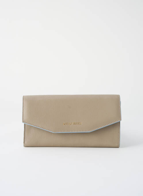 Portefeuille beige ANNA VIRGILI pour femme