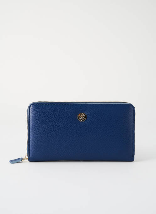 Portefeuille bleu ANNA VIRGILI pour femme