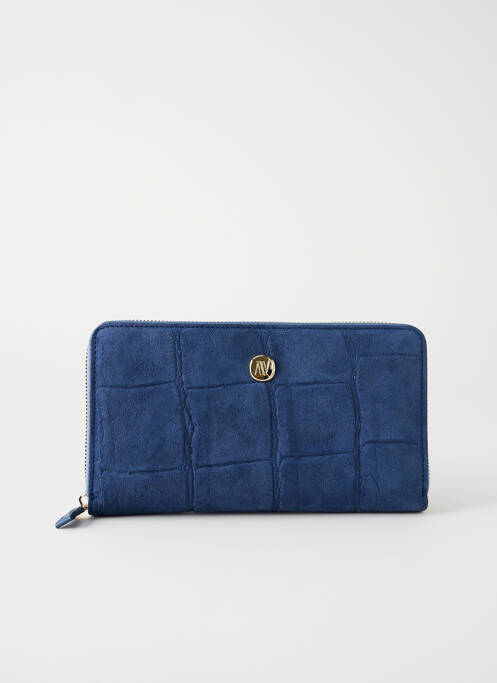 Portefeuille bleu ANNA VIRGILI pour femme