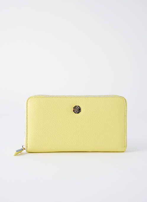 Portefeuille jaune ANNA VIRGILI pour femme