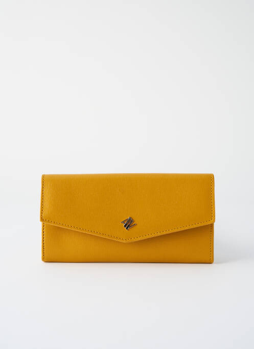 Portefeuille jaune ANNA VIRGILI pour femme