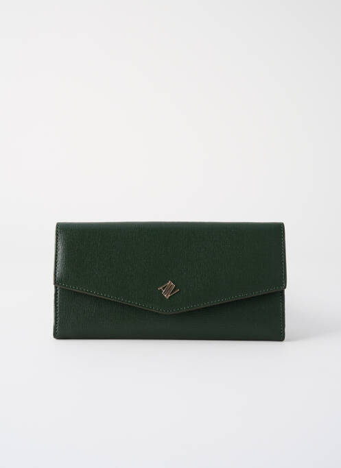 Portefeuille vert ANNA VIRGILI pour femme