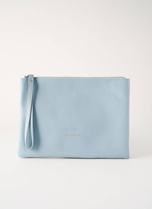 Pochette bleu clair ANNA VIRGILI pour femme