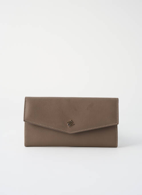 Portefeuille marron ANNA VIRGILI pour femme