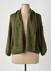 Gilet manches longues vert MALOKA pour femme seconde vue