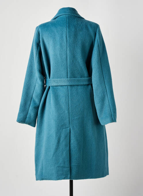 Manteau long bleu YESTA pour femme