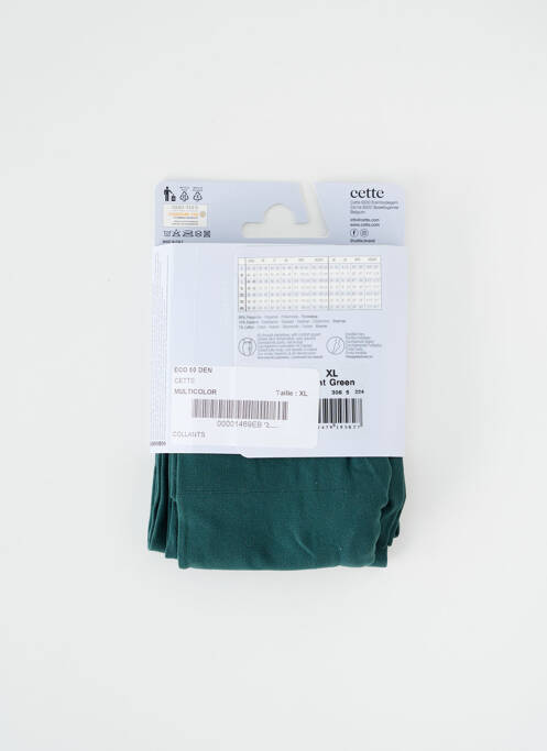 Collants vert CETTE pour femme