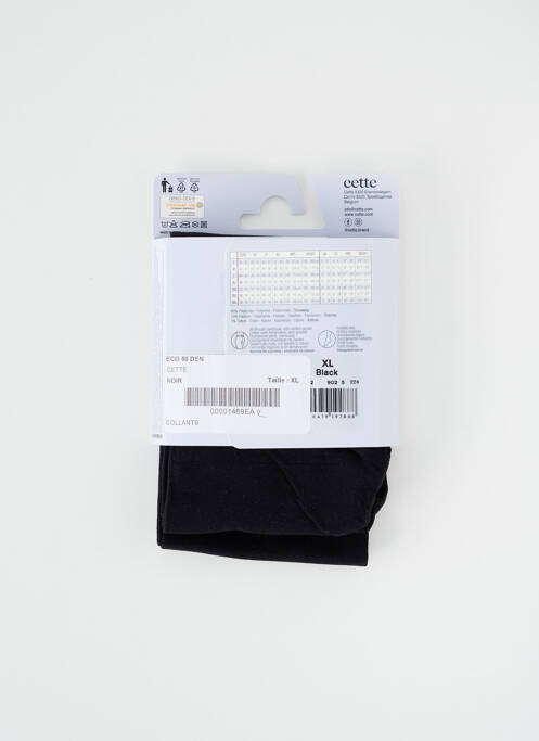 Collants noir CETTE pour femme