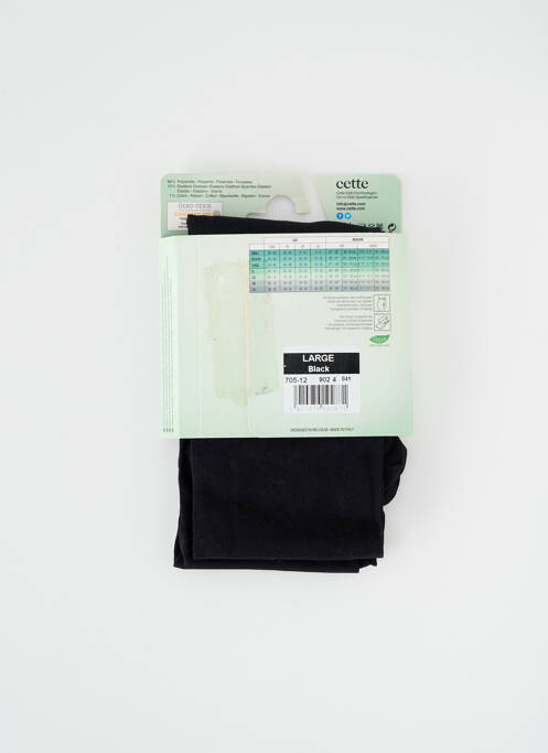 Collants noir CETTE pour femme