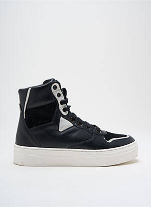 Baskets matière lisse talon de 4 à 6cm noir ANNA VIRGILI femme