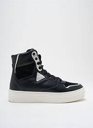 Baskets matière lisse talon de 4 à 6cm noir ANNA VIRGILI femme