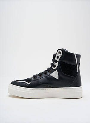 Baskets matière lisse talon de 4 à 6cm noir ANNA VIRGILI femme