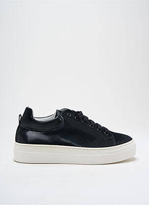 Baskets matière lisse talon de 4 à 6cm noir ANNA VIRGILI femme