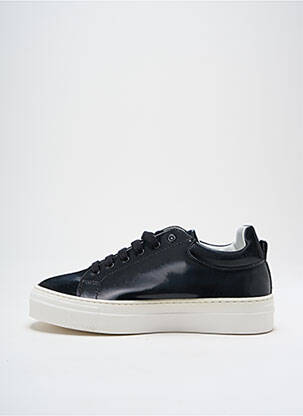 Baskets matière lisse talon de 4 à 6cm noir ANNA VIRGILI femme