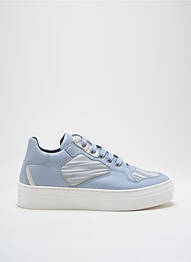 Baskets matière lisse talon de 4 à 6cm bleu ANNA VIRGILI femme