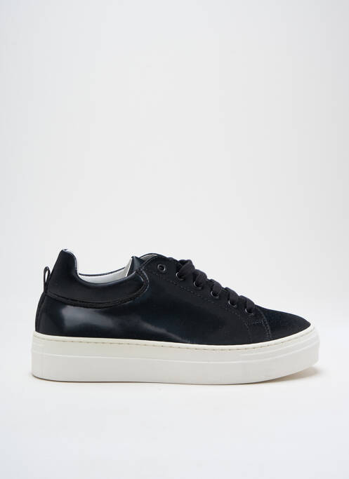 Baskets matière lisse talon de 4 à 6cm noir ANNA VIRGILI femme