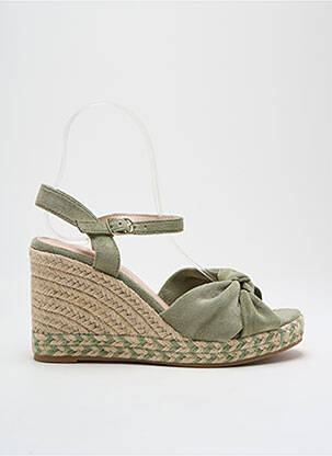 Espadrilles fermeture boucle(s) talon de 7 à 9cm vert VANESSA WU femme
