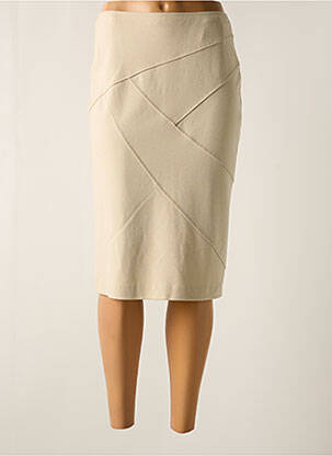 Jupe mi-longue stretch beige SOMMERMANN femme