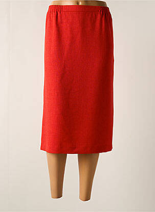 Jupe mi-longue taille haute rouge SOMMERMANN femme
