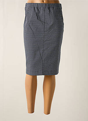 Jupe mi-longue taille haute bleu FRANK WALDER femme