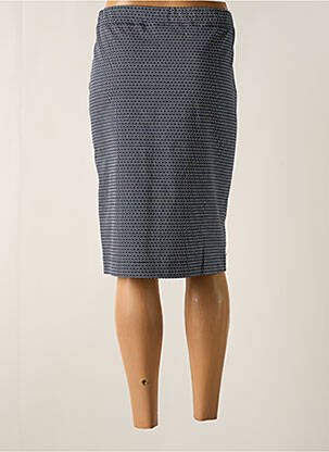 Jupe mi-longue taille haute bleu FRANK WALDER femme