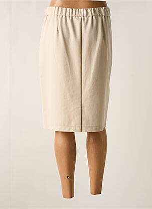 Jupe mi-longue stretch beige FRANK WALDER femme