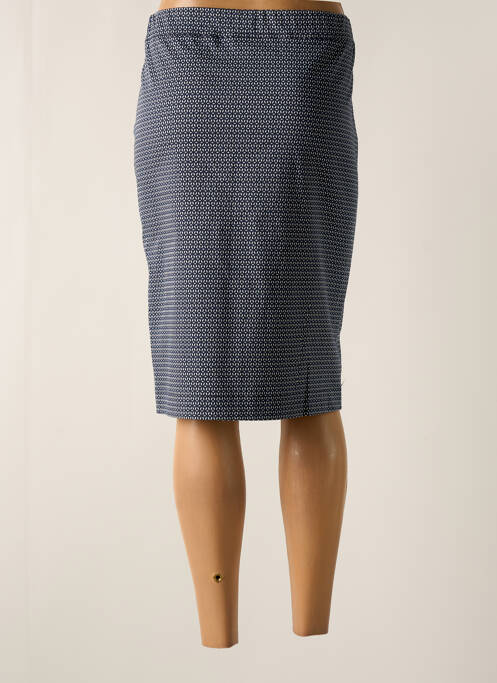 Jupe mi-longue bleu FRANK WALDER pour femme