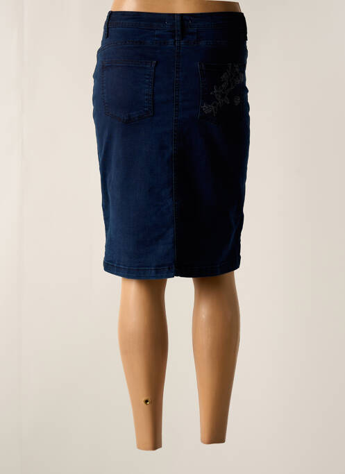 Jupe mi-longue bleu MERI & ESCA femme