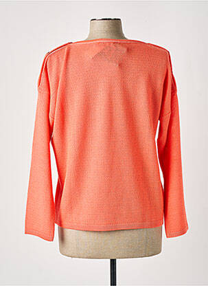 Pull coupe droite manches longues orange JUPER femme