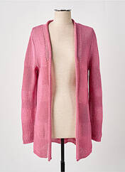 Gilet manches longues rose JUPER pour femme seconde vue