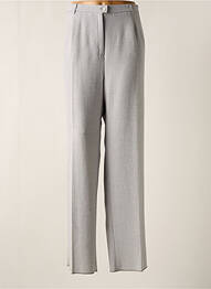 Pantalon droit taille à pinces taille haute gris KARTING femme