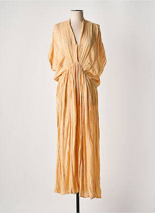 Robe longue manches courtes manches courtes beige MES DEMOISELLES...PARIS femme