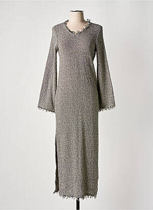 Robe longue manches longues manches longues noir BY MALENE BIRGER femme