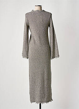 Robe longue manches longues manches longues noir BY MALENE BIRGER femme