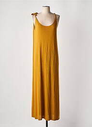 Robe pull col rond fines bretelles jaune TINSELS femme