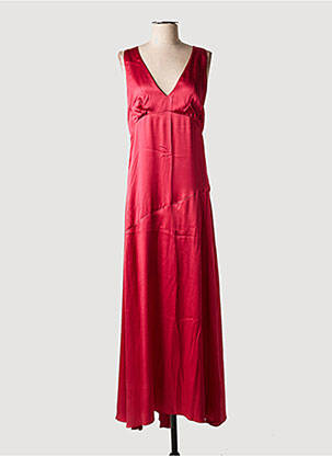 Robe longue sans manche sans manche rouge SEMICOUTURE femme