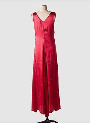 Robe longue sans manche sans manche rouge SEMICOUTURE femme