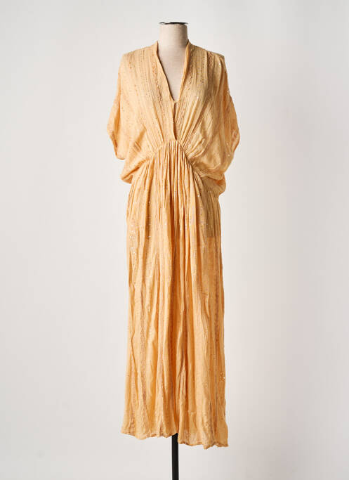 Robe longue manches courtes manches courtes beige MES DEMOISELLES...PARIS femme